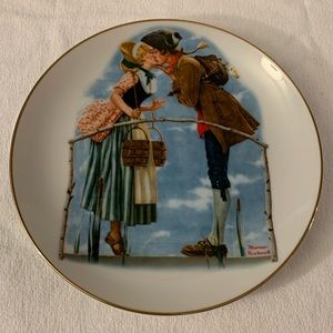The Milkmaid - Norman Rockwell - Young Love Plate